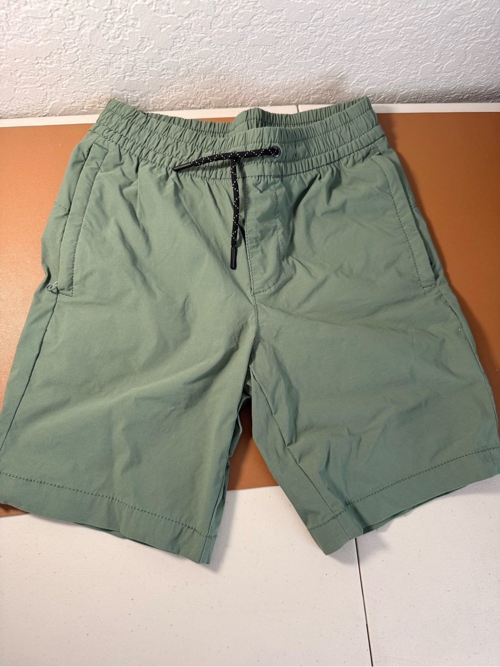 GAP Kids Sage Green Athletic Drawstring Shorts